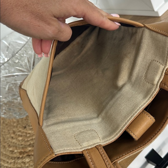 Coach Bleecker Tan Leather & Caneva Shoulder Bag - Picture 12 of 15